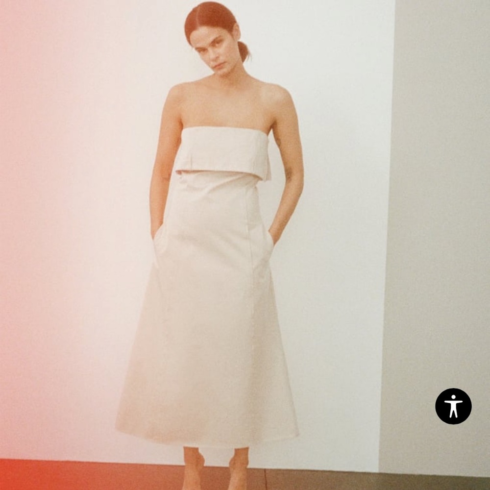 Zara Gabardine Dress